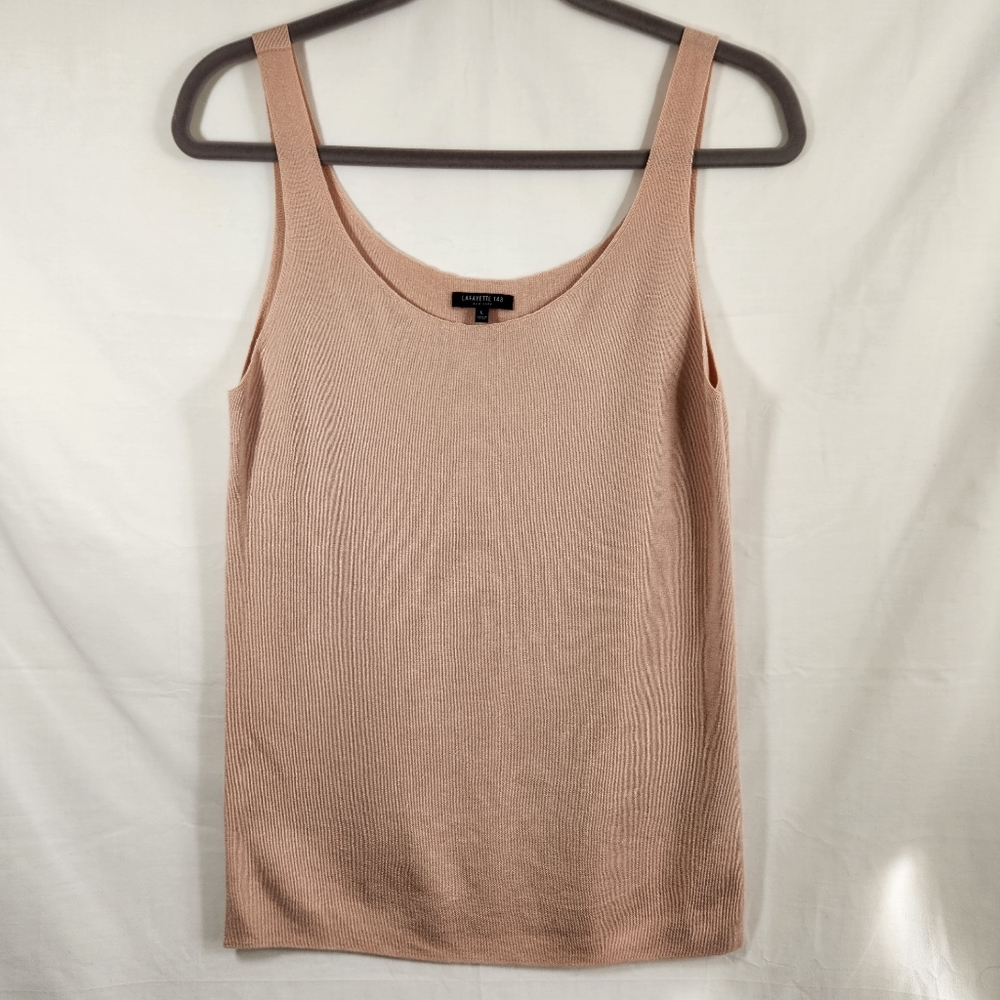 Lafayette 148 New York Blush Pink Tank Top